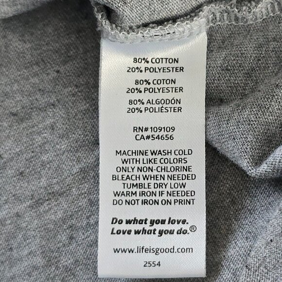 Life is Good Crusher V-Neck T-Shirt - Towering Daisies Bike Graphic - Picture 14 of 15